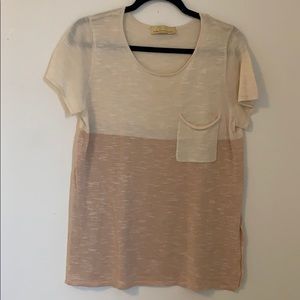 Color Block Front Pocket Top